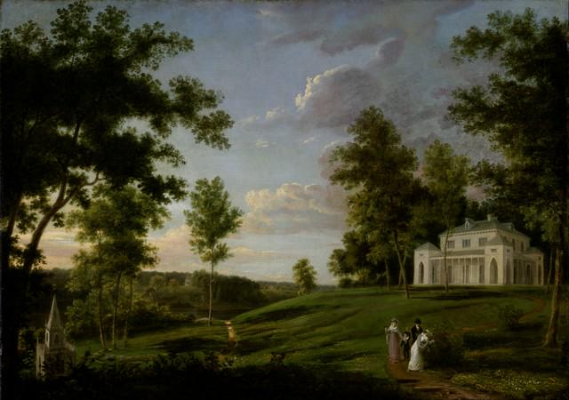 Thomas Birch - View of Sedgeley Park: Artist: Thomas Birch - Title: View of Sedgeley Park - Medium: Fine Art Giclee on Canvas - Image Size: Approximately 14 inches x 20 inches - Framed: Unframed on Unstretched Canvas - Biography: Thomas B
