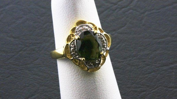 Ladies Tourmaline Diamond Ring 1.55ctw DI101