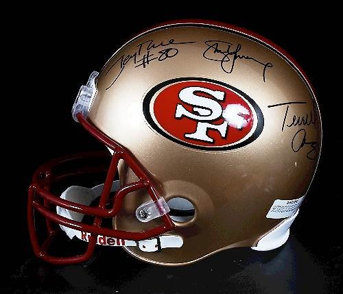 Jerry Rice, Steve Young & Terrell Owens Autographe