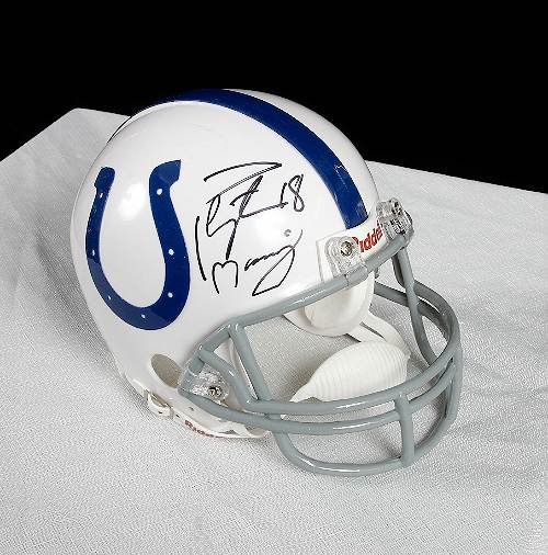 Peyton Maning Autographed Colts Mini Helmet