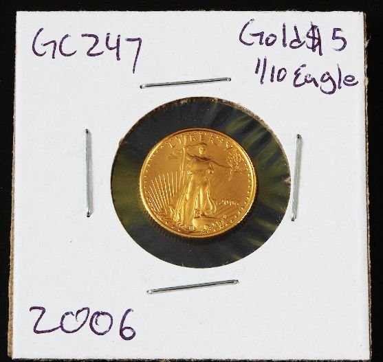 2006 Gold Eagle $5 Gold 1/10 Coin GC247