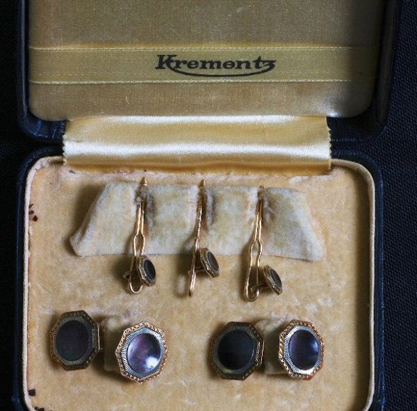 Krementz Tuxedo Shirt Set w/ Cuff Links, Studs & or