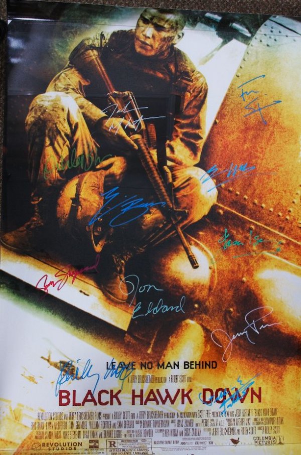 Black Hawk Down - Autographed Movie Poster Signed