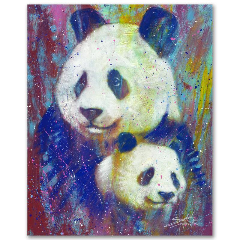 "Close In Color" Limited Edition Giclee on Canvas by: With bright colors and expressive lines, Stephen Fishwick puts a unique spin on pop culture portraits. "Close In Color" is a limited edition giclee on stretched canvas, numbered and bears the artist's