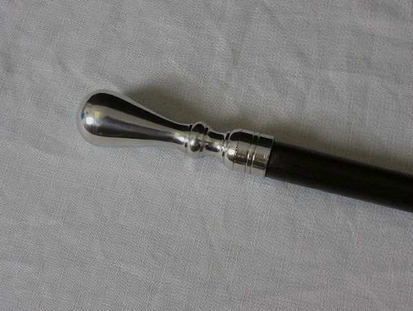 Vintage Style Decorated Peen Handle Wood Walking Ca