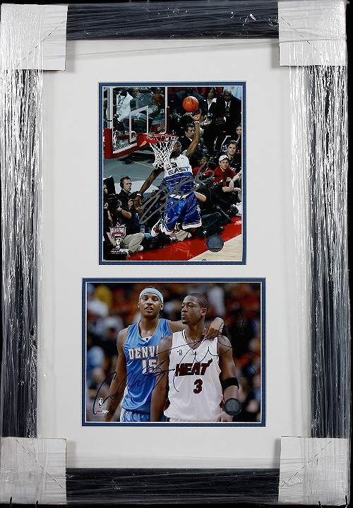LeBron/Carmelo/Wade Autographed 8x10 x4 Collage
