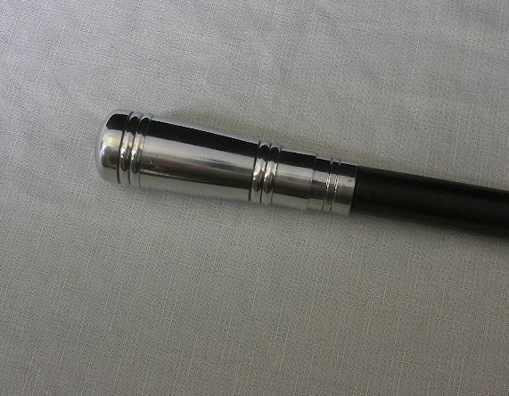 Vintage Style Decorated Peen Handle Wood Walking C