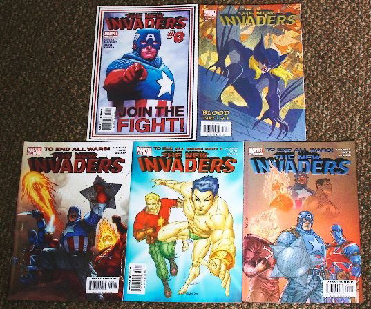 The New Invaders Vintage Comic Books Lot of (5) CB