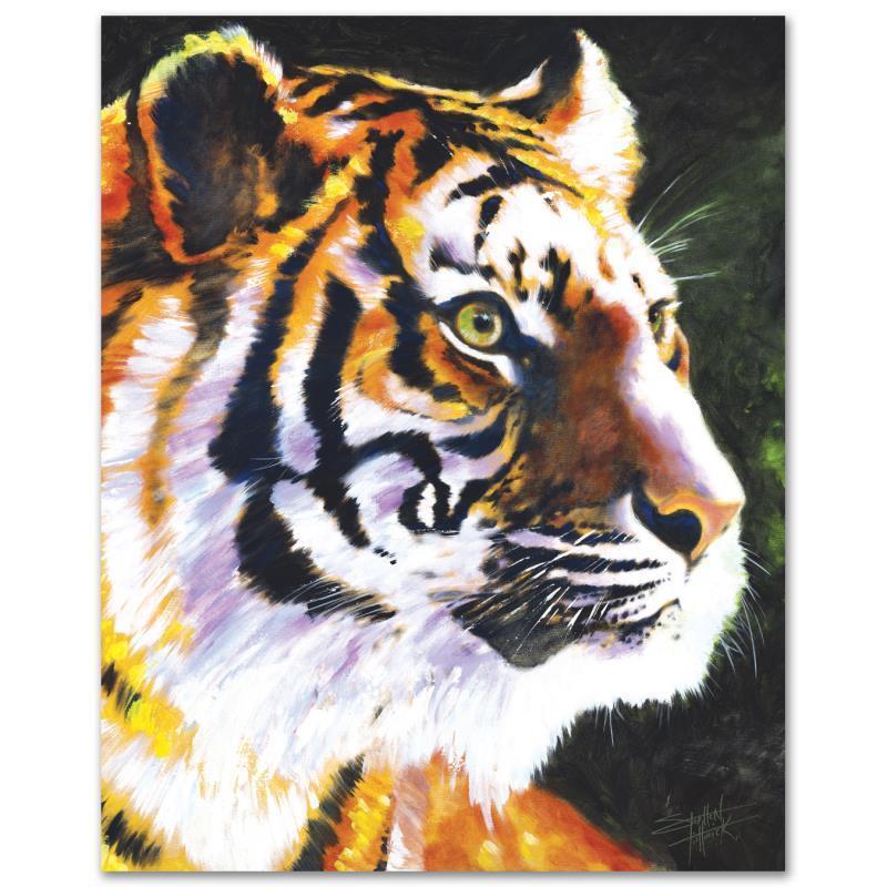 "Patience" Limited Edition Giclee on Canvas by Stephen: With bright colors and expressive lines, Stephen Fishwick puts a unique spin on pop culture portraits. "Patience" is a limited edition giclee on stretched canvas, numbered and bearing the artist's aut