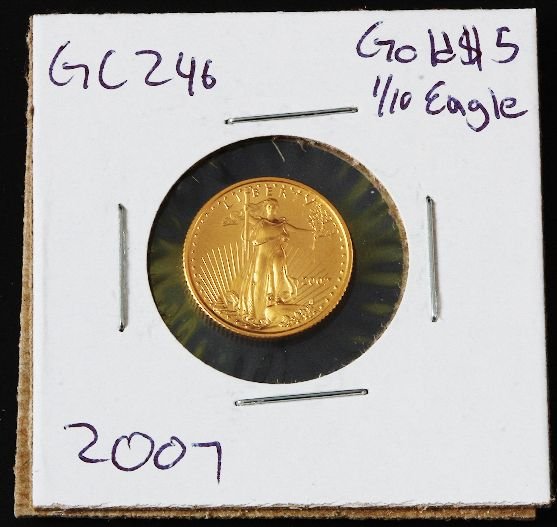 2007 Gold Eagle $5 Gold 1/10 Coin GC246