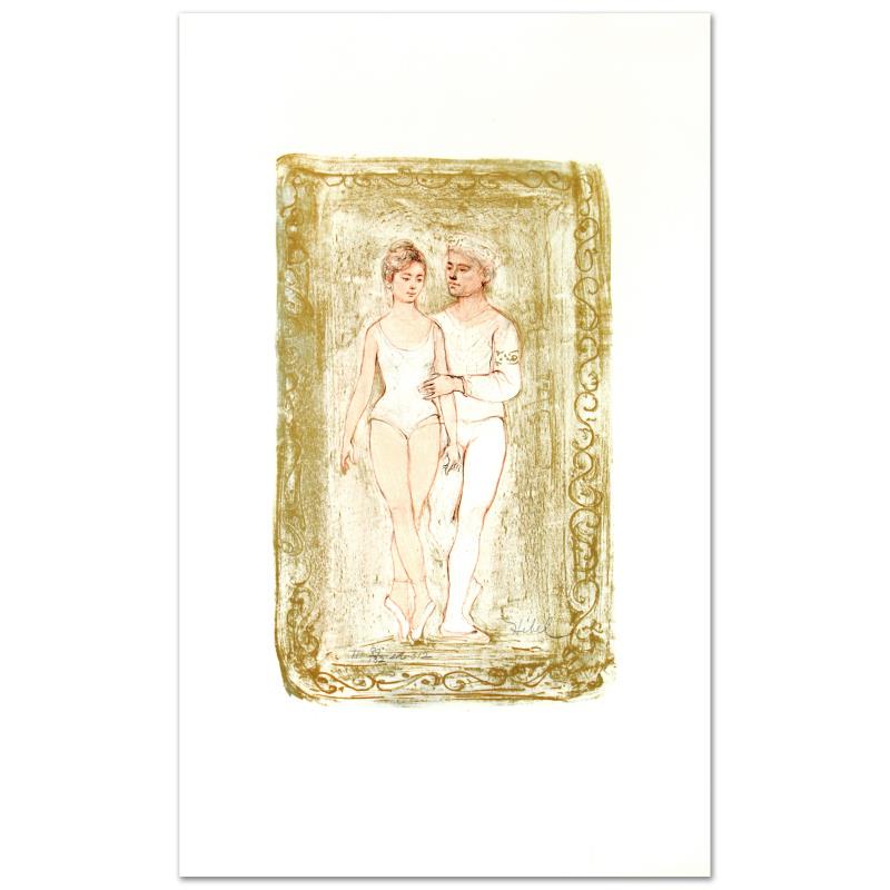 "Prelude" Limited Edition Lithograph by Edna Hibel: "Prelude" is a limited edition lithograph on paper, numbered and hand signed by Edna Hibel (1917-2014). Includes Certificate of Authenticity! Measures approx. 12.5" x 20" (border) 8" x 12.5" (image).