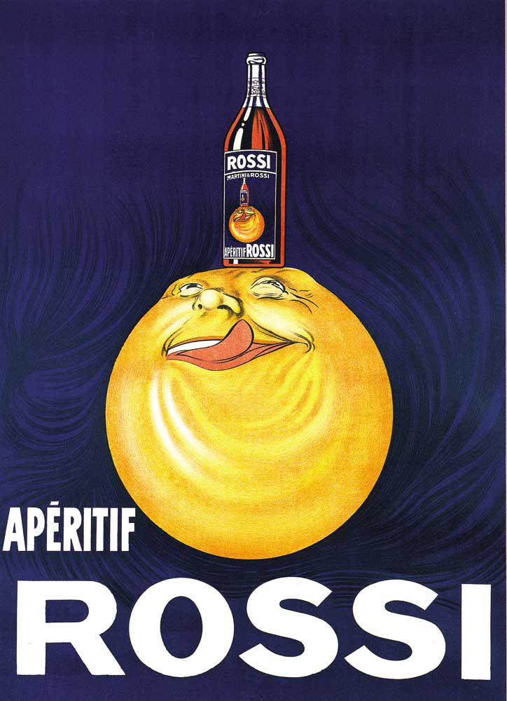Unknown - Aperitif Rossi: Artist: Unknown Title: Aperitif Rossi Medium: Fine Art Reproduction Giclee on Canvas Image Size: Approximately 20 inches x 14.5 inches Unframed on Unstretched Canvas