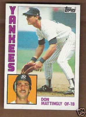 Don Mattingly 1984 Rookie Baseball Card