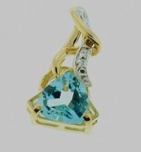 Blue Topaz Pendant 3.93cts DM-28