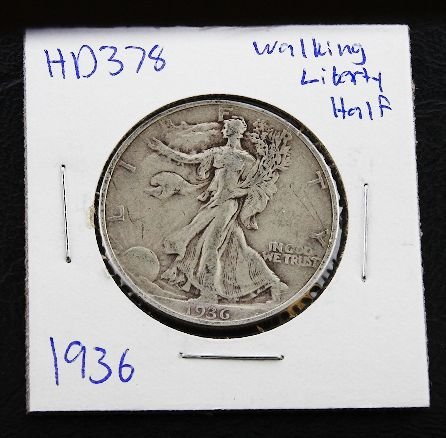 1936 Walking Liberty Silver Dollar HD378