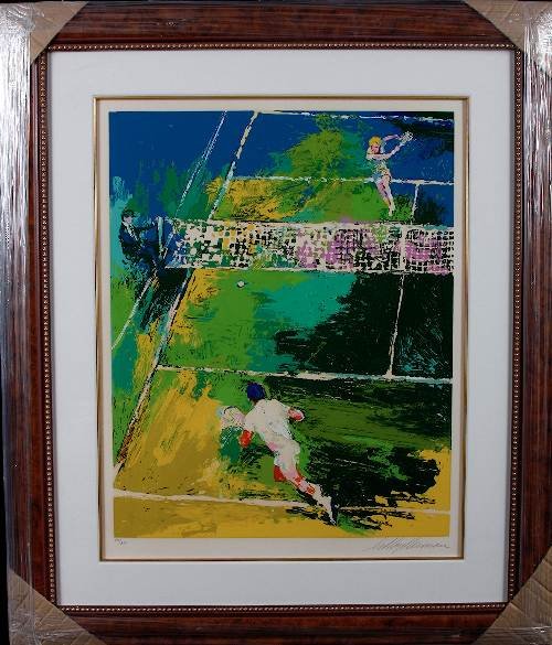 Leroy Neiman - Blood Tennis Autographed