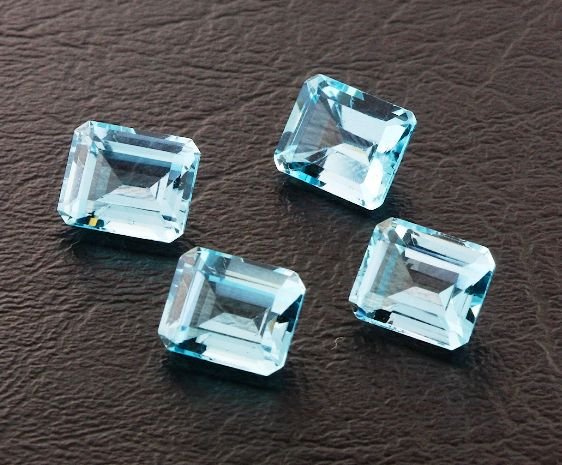 Blue Topaz Parcel 4 Gemstones 22.04ctw DK437