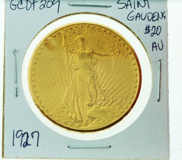 1927 Saint Gaudens $20 Gold Coin GCDF209