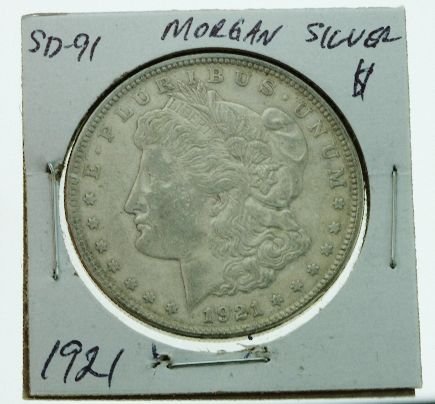 1921 Morgan Silver Dollar SD91