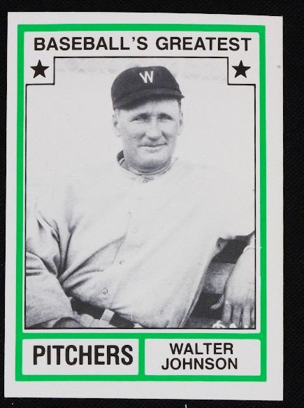 Vintage Baseball Card '83 TCMA Walter Johnson C109