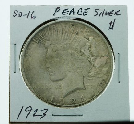 1923 Peace Silver Dollar SD16