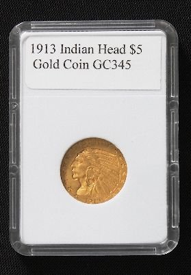 1913 Indian Head $5 Gold Coin GC345