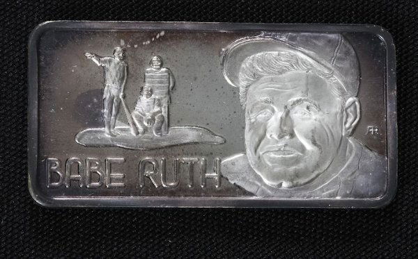 One Troy Oz. Pure Silver - Babe Ruth #61