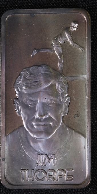 One Troy Oz. Pure Silver - Jim Thorpe #62