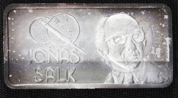 One Troy Oz. Pure Silver - Jonas Salk #89