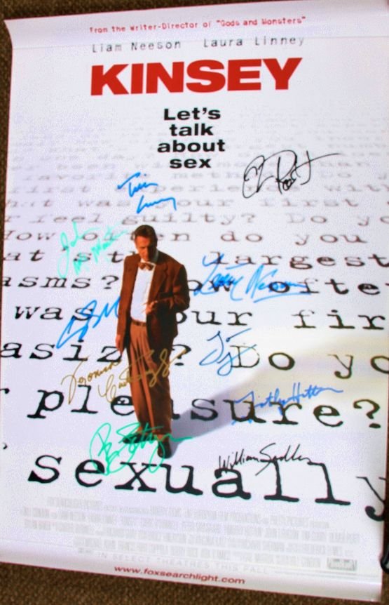 Kinsey - Autographed Movie Poster Signed by Liam N: Kinsey - Autographed Movie Poster Signed by Liam N As-Is Condition Thank you for viewing this auction. We appreciate your business. Thank you from Seized Assets Auctioneers.