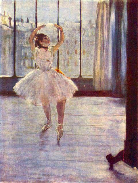 Edgar Degas - The Dancer At The Photographer: Artist: Degas - Title: The Dancer At The Photographer - Medium: Fine Art Reproduction Giclee on Archival Canvas - Image Size: Approximately 32 inches x 24.25 inches - Framed: Unframed on Unstretched C