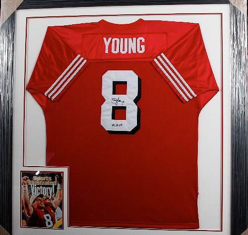 Steve Young Autographed Red 49ers Jersey: Steve Young Autographed Red 49ers Jersey Excellent Condition Thank you for viewing this auction. We appreciate your business. Thank you from Seized Assets Auctioneers.