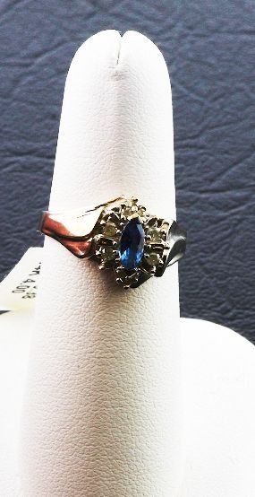 Ladies Diamond & Sapphire Ring .53cts FJ54: Ladies Diamond & Sapphire Ring .53cts FJ54 As-Is Condition FJ 2349KL Thank you for viewing this auction. We appreciate your business. Thank you from Seized Assets Auctioneers.