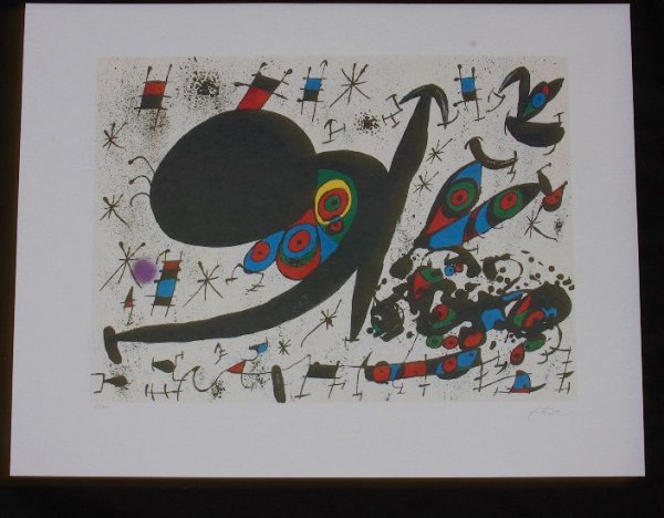 Joan Miro Hommage to Joan Pratts Print: Joan Miro Hommage to Joan Pratts Print As-Is Condition Thank you for viewing this auction. We appreciate your business. Thank you from Seized Assets Auctioneers.