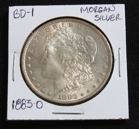 1883-O Morgan Silver Dollar BD1: 1883-O Morgan Silver Dollar BD1 As-Is Condition - Full Strike - Blake Thank you for viewing this auction. We appreciate your business. Thank you from Seized Assets Auctioneers.