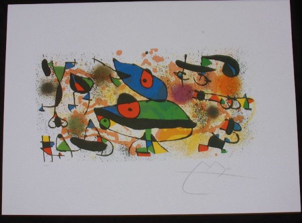 Joan Miro Sculpture II Print: Joan Miro Sculpture II Print As-Is Condition Thank you for viewing this auction. We appreciate your business. Thank you from Seized Assets Auctioneers.