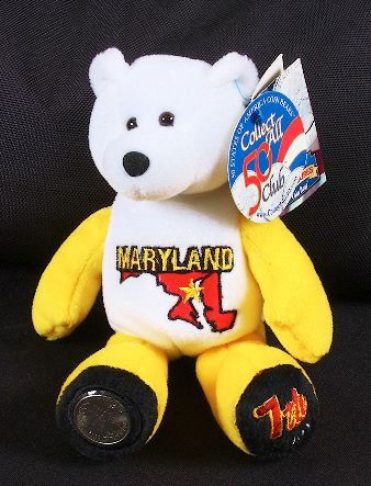 Maryland Beanie Baby Coin Bear & State Quarter - Dec 19, 2009 | Seized