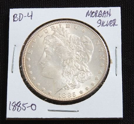 1885-O Morgan Silver Dollar BD4: 1885-O Morgan Silver Dollar BD4 As-Is Condition - Full Strike - Blake Thank you for viewing this auction. We appreciate your business. Thank you from Seized Assets Auctioneers.