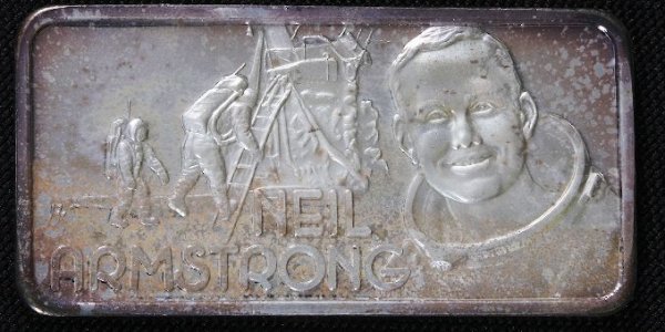 One Troy Oz. Pure Silver - Neil Armstrong #77