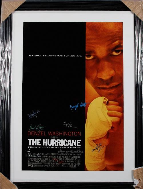 The Hurricane Autographed Movie Poster
