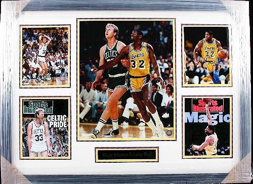 Magic Johnson/Larry Bird Autographed 16x20 Photo D: Magic Johnson/Larry Bird Autographed 16x20 Photo Display - Excellent Condition - Thank you for viewing this auction. We appreciate your business. Check out our future auctions from Seized Assets Aucti