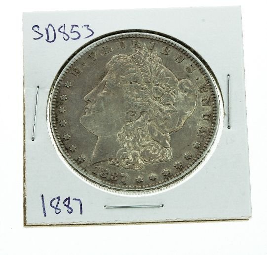 1887 Morgan Silver Dollar VG+ SD853