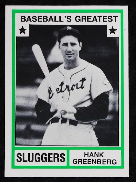 Vintage Baseball Card '83 TCMA Hank Greenberg C123
