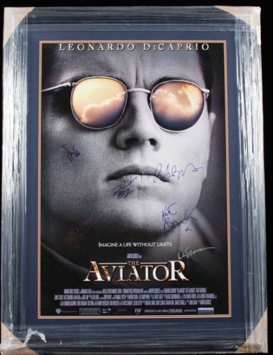 The Aviator Autographed & Framed Movie Poster