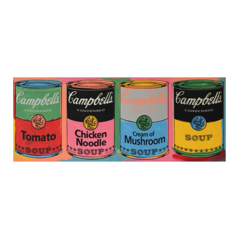 Campbell's Soup Cans (Variety) by Steve Kaufman: Campbell's Soup Cans (Variety) by Steve Kaufman (1960-2010). "Campbell's Soup Cans" is a hand painted limited edition silkscreen on canvas from an HC edition by Andy Warhol protege Steve Kaufman (1960