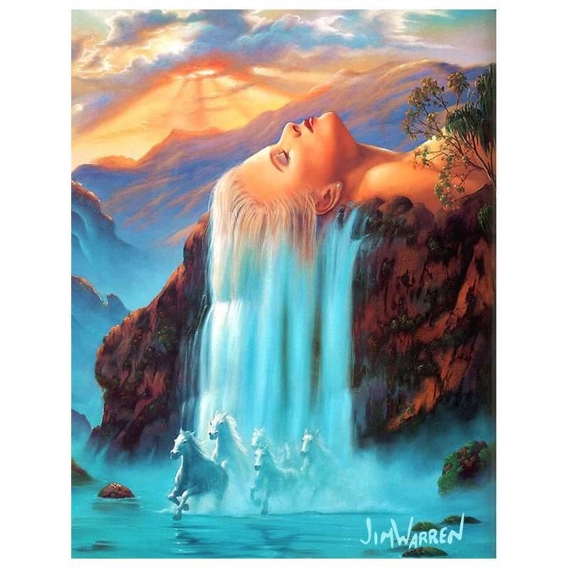 Daydreams by Warren, Jim: Daydreams by Warren, Jim. "Daydreams" is an is an AP numbered, artist embellished limited edition giclee on canvas by Jim Warren. The piece is hand signed and accompanied by a certificate of authentic