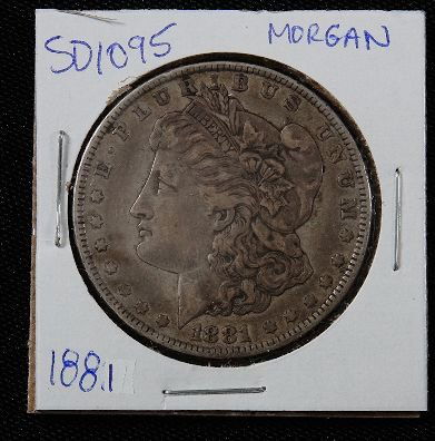 1881 Morgan Silver Dollar SD1095: 1881 Morgan Silver Dollar SD1095 - AE817D - Thank you for bidding on this item. We appreciate your business. Be sure to check out all of the upcoming auctions offered by Seized Assets Auctioneers!