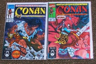 Conan The Barbarian Vintage Comic Books (2) CB189: Conan The Barbarian Vintage Comic Books (2) CB189 - Good Used/Handled Condition. - Thank you for viewing this auction. We appreciate your business. Check out our future auctions from Seized Assets Auc