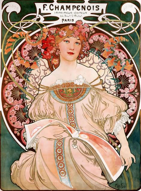 Alphonse Mucha - Champenois: Artist: Alphonse Mucha - Title: Champenois - Medium: Fine Art Giclee on Canvas - Image Size: Approximately 32 inches x 23.5 inches - Unframed on Unstretched Canvas - Biography: Alphonse Mucha 24 July