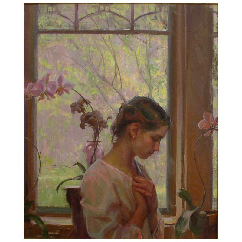 The Orchid by Gerhartz, Dan: The Orchid by Gerhartz, Dan. "The Orchid" is a limited edition giclee on stretched canvas by Dan Gerhartz, numbered and hand signed by the artist. Includes Letter of Authenticity. Measures approx. 30"